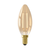 Calex Warm Filament LED Lamp - E14 - B35 - Gold